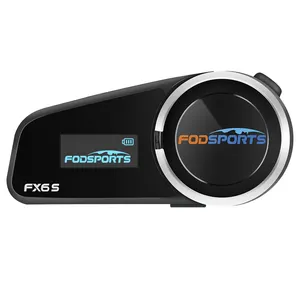 FX6S 6 Rider interphones sans fil combiné audio interphone système téléphonique casque de rallye avec interphone moto fodsport