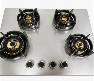 RVS 4-pits gasfornuis voor op tafel met elektronische ontsteking, energie-efficiëntieklasse A+, geschikt voor hotels en huishoudelijk gebruik - Product Image 1