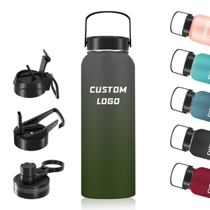 High Quality Custom Logo Sports Double Wall Vacuum <b>Flask</b> Insulated Stainless Steel Water Bottle Custom for Travel Camping - Product Image 2