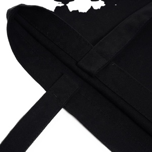 High Quality Wholesale Eco Friendly <b>Black</b> Color 100% Cotton Tote Shopping <b>Bags</b> with Logos Recycled - Product Image 5