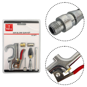 Juego de 7 Pistolas Neumáticas para Soplar Polvo, Kit de Herramientas de Soplado de Aire Profesional para Limpieza Industrial - Product Image 2