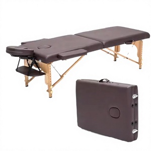 Table de massage spa moderne en bois massif, réglable, portable et pliable, avec éponge haute densité - Product Image 2