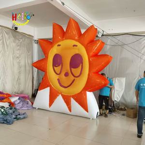 Cartoon pour fête d'<span class=keywords><strong>anniversaire</strong></span> d'enfant personnalisé, tableau publicitaire gonflable avec fond souriant et soleil - Product Image 1