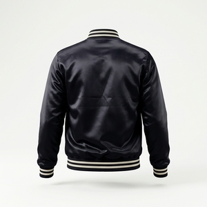 Herren Bomberjacke mit Stickerei Reißverschluss Stehkragen Vintage Streetwear Winddicht Anti-UV Wendbar Winter - Product Image 3