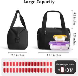 Logo personnalisé néoprène voyage camping randonnée sac à lunch grande capacité premium sac thermique isolé - Product Image 6