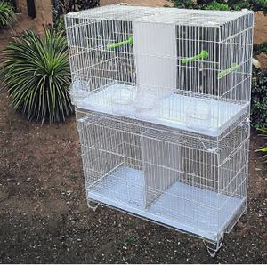 Cage à oiseaux de haute qualité pour perruches, pinsons, calopsittes, <span class=keywords><strong>conures</strong></span>, agapornis, canaris, perroquets, plateau en plastique, boîte en fer emballée - Product Image 6