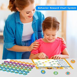 Behavior <b>Reward</b> <b>Chart</b> System - 32 Pad with Chore <b>Charts</b> for Kids, Motivate Responsibility & Good Habits - Product Image 4