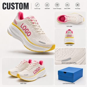 Chaussures de course en maille respirante à lacets OEM ODM, personnalisables avec logo, légères, pour la marche, vente en gros - Product Image 3