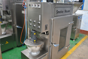 Four à fumage électrique industriel CE LTSS <span class=keywords><strong>pour</strong></span> saucisses, poisson, viande et poulet - Automatique, capacité 100 kg - Product Image 5