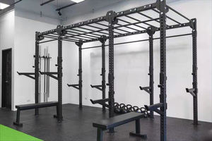 Support mural multifonction à montage mural, accessoire de Fitness, équipement Commercial avec barres de suspension, - Product Image 6