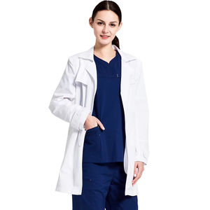 Camisetas blancas para laboratorio dental, camisetas tipo bata, ropa de trabajo, camiseta de hospital, uniforme, camiseta de manga larga de tela tejida - Product Image 4