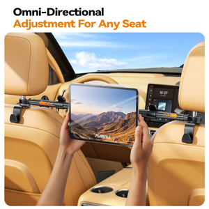 Nuevo Magnético 360 °   Soporte Ajustable para Tablet en Reposacabezas de Auto, Montaje en Asiento Trasero para Niños, Viajes por Carretera, para Tablets de 4.7 a 15 Pulgadas, Ganchos para Asientos de Auto - Product Image 6