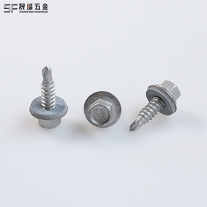 304 thép không gỉ SMM 435 hợp kim thép EPDM cao su bi-tinh thần Hex máy giặt đầu vít tốt Chủ Đề tự khoan vít - Product Image 6