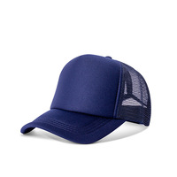 Gorra Trucker Lisa con Malla Trasera, Visera Curva Personalizada, Transpirable y Ligera, para Sublimación, Venta al por Mayor Directa de Fábrica