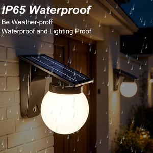 Lámpara Solar <span class=keywords><strong>de</strong></span> Pared para Exteriores, Impermeable IP65, Lámpara <span class=keywords><strong>de</strong></span> Jardín LED, Aplique <span class=keywords><strong>de</strong></span> Pared con Energía Solar, Luz <span class=keywords><strong>de</strong></span> Porche con Panel <span class=keywords><strong>de</strong></span> 2W, Encendido/Apagado Automático al Anochecer/Amanecer - Product Image 4