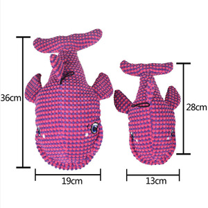 Juguete de Peluche de Ballena para Perro, 36cm y 28cm, con Sonido, para Entretenimiento de Cachorros en Interiores - Product Image 1
