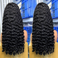 Perruque Pixie Bouclée Prête à Porter en Cheveux Humains Brésiliens, Sans Colle, Vente en Gros, Cheveux Naturels avec Perruques Frontales HD Full Lace pour Femmes