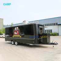Comercial Street Fast Vending Chariots Coffee Van Remorque alimentaire mobile Boba Tea Food Truck Donut Van