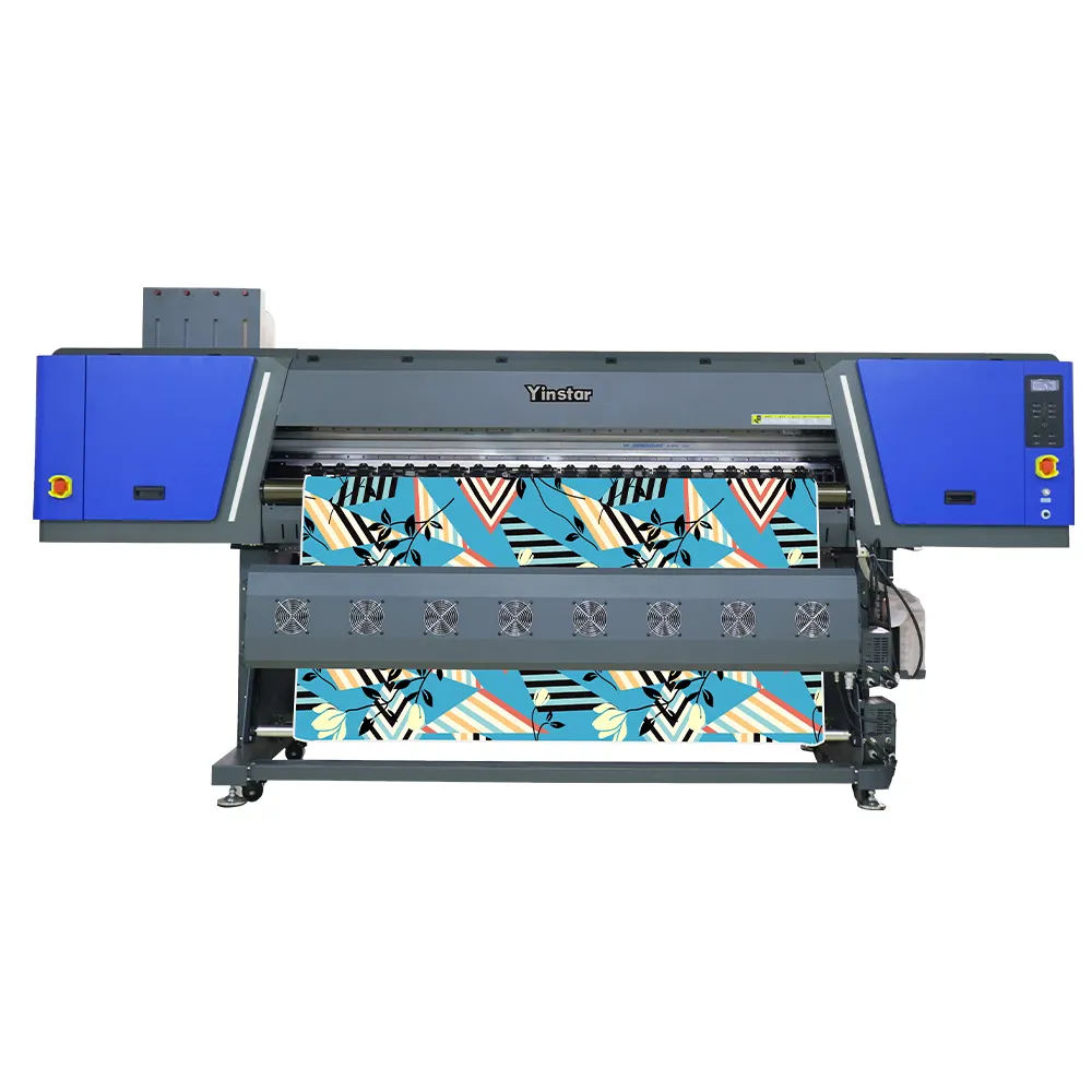 Yinstar resolusi tinggi efisiensi sublimasi plotter cetak inkjet tekstil mesin inkjet digunakan untuk baju renang pola pencetakan