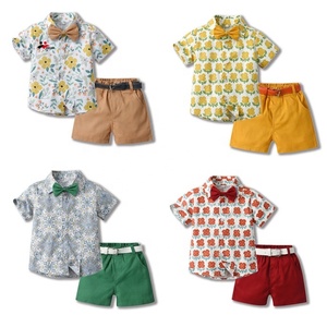 Summer Short Sleeve <strong>Hawaiian</strong> <strong>Shirt</strong> <strong>Boys</strong> Shorts Casual Two-Piece Set Children Multicolor <strong>Hawaiian</strong> <strong>Shirts</strong> for Men - Product Image 5