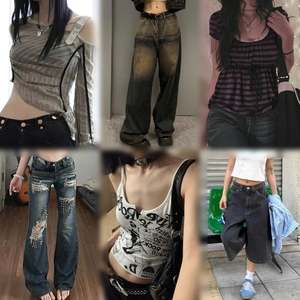 Lote Mixto de Ropa de Moda Femenina al por Mayor, Estilo Urbano Vintage, Surtido de Ropa Usada, Paquete de Ropa de Segunda Mano para Mujer - Product Image 4