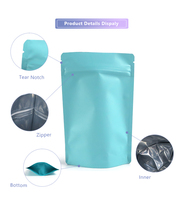 Sachet Doypack Personnalisé Imprimé par Héliogravure pour Chewing-gum, Bonbons Gélifiés, Biscuits, Mat, Anti-humidité, Anti-odeur, Refermable, Comestible