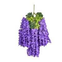 Bunga Buatan Simulasi Bunga Wisteria untuk Koridor Pernikahan, Cabang Gantung, Grosir Bunga Buatan