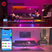 Contrôleur de bande LED mini musicale RVB adressable ESann DC5-24V WS2812B WS2811 avec télécommande pour maison intelligente iOS et Android