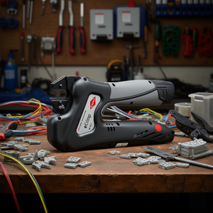 Herramienta de crimpado electromecánica universal Knipex eCrimp para matrices intercambiables - Product Image 3