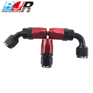 BJR Racing Car Parts Extrémité de tuyau à 45 degrés Raccord pivotant mâle AN6 - Product Image 5