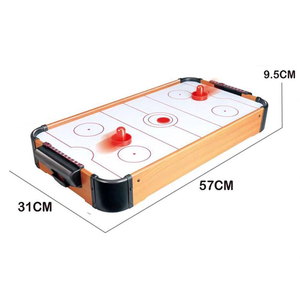 Houten Mini Tafel Air Hockey <span class=keywords><strong>Console</strong></span> Spel Set Tafelmodel Lucht Aangedreven Hockeytafel Indoor Sportspel - Product Image 5