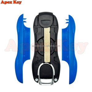 Fundas de Repuesto para Llaves de Alta Calidad en Color Azul Profundo para Porsche con Adhesivos para Crear Marcos de Fotos Artísticos - Product Image 3