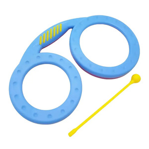 Wholesale Orff Instruments Glasses <b>Drum</b> Double-Sided <b>Hand</b> <b>Drum</b> Plastic Percussion Aids for Music Teaching Performance - Product Image 1