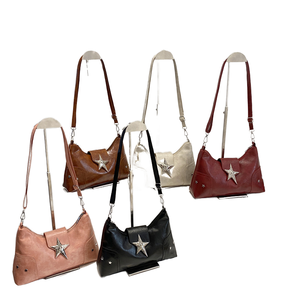 Bolso Bandolera Estilo Punk con Diseño de Estrella para Mujer, Moda Y2K, Correa Única, Cierre de Cremallera, Material PU Portátil - Product Image 2