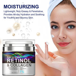 Crema al Retinolo e Collagene, Crema Viso Intensiva Rassodante e Idratante Arricchita con Vitamina A, B, C ed E, Acido Ialuronico - Product Image 3