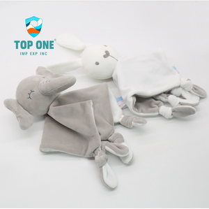 TopOne Orgánico recién nacido suave recién llegado bebé edredón y toalla Lovey manta de seguridad juguete de peluche Animal bebé manta de seguridad - Product Image 2