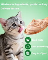 Friandises pour chats de bonne qualité en gros, nourriture humide crémeuse pour chatons riche en protéines favorisant la croissance, sans danger pour les animaux, OEM/ODM