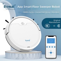 Aspirateur robot OEM BowAI OB8S, batterie 3000 mAh, autonomie de 3 heures, bac à poussière de 400 ml, faible niveau sonore de 55 dB, contrôlable par application
