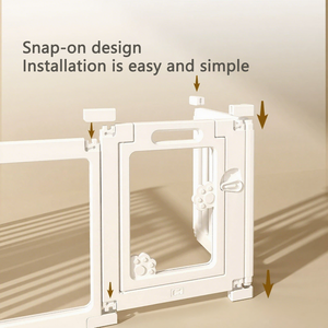 Recinto per Cani in Plastica Ecologica Personalizzato, Facile Montaggio con Bottoni, Pieghevole, per Cuccioli e Animali Domestici di Piccola/Media Taglia - Product Image 4