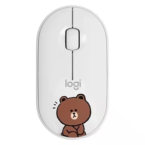 Logitech Pebble M350 1000DPI, Mouse senyap nirkabel Mini portabel ergonomis 3 tombol dengan Bluetooth atau 2.4 GHz - Product Image 3