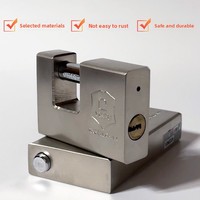 Cadenas antivol rectangulaire mat à ouverture horizontale, cylindre en fer, modèle YD Rectangle Chine