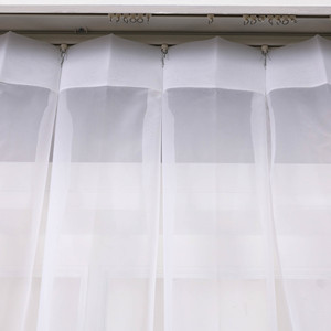 Nouvelles <span class=keywords><strong>Rideaux</strong></span> Translucides Blancs à Motif Floral Ondulé Occultant, Faciles à Nettoyer, Taille Personnalisée, pour Salon - Product Image 5