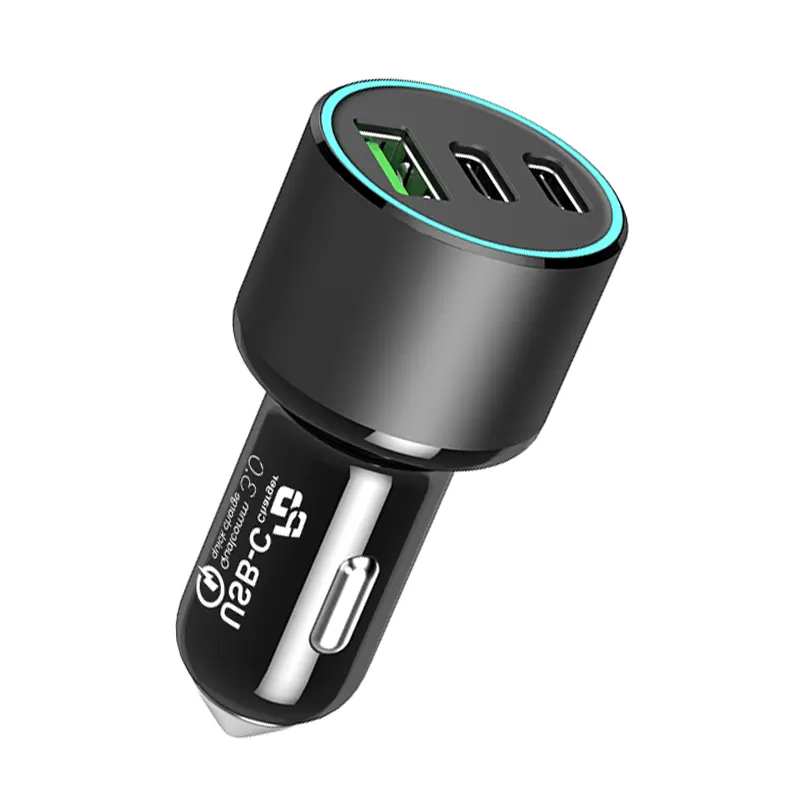 84W A+C usb car charger fast charging cellphone adapter mobile in-car accessories For iPhone/For iPad/For Xiaomi/Tablet