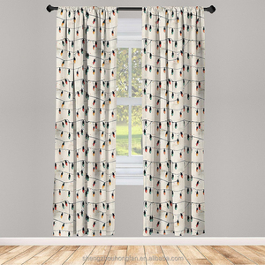 Cortinas Florales Rosas con Estampado de Flores, Cortinas Rosas Estilo Shabby Chic, Cortinas Florales <span class=keywords><strong>Coquetas</strong></span> que Filtran la Luz <span class=keywords><strong>para</strong></span> Sala de Estar - Product Image 4