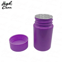 Pot en plastique PS super épais de 5 mm pour cônes de petite taille, logo en relief sur le couvercle et le fond, étiquette personnalisée