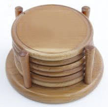 Sous-verre en bois classique pour boissons thé café bière tasse compagnon - Product Image 3