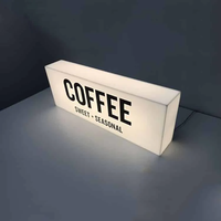 Boîte à lumière double face personnalisée, panneau publicitaire 3D, enseigne publicitaire extérieure, panneau lumineux en acrylique, boîte à lumière LED pour magasin