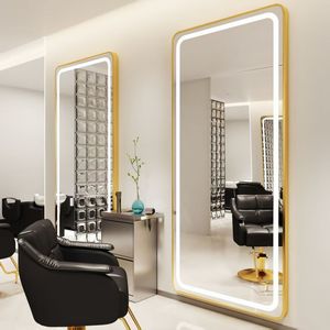 Espejo de Salón Moderno con Iluminación LED y Marco Dorado, Diseño Elegante, Ecológico y Duradero para Hoteles y Baños - Product Image 6