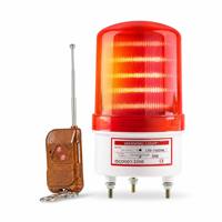 Alarme sonore et lumineuse sans fil rechargeable 120 dB avec télécommande, LED rotative, fixation magnétique, en polycarbonate, pour avertissement en entrepôt