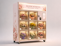 Máquinas Expendedoras de Flores Metálicas Personalizadas al por Mayor con Función SDK para Pago con Tarjeta de Crédito y Gráficos Personalizados
